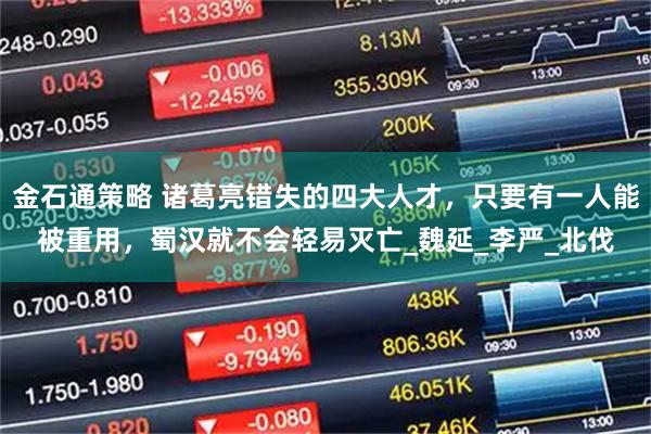 金石通策略 诸葛亮错失的四大人才，只要有一人能被重用，蜀汉就不会轻易灭亡_魏延_李严_北伐